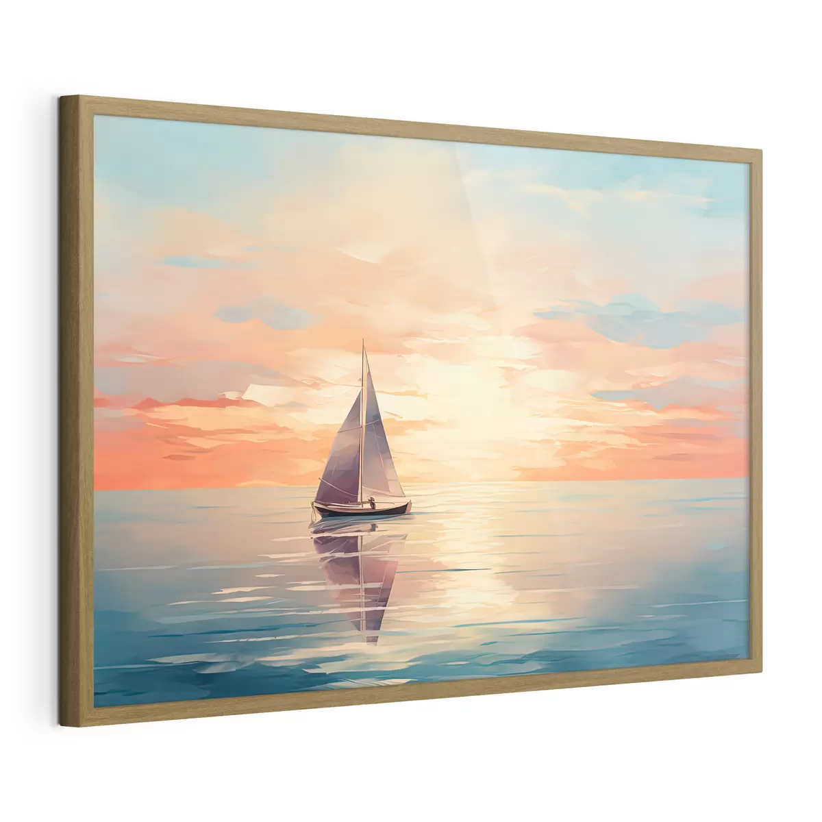 Poster Aquarell Boot f38050