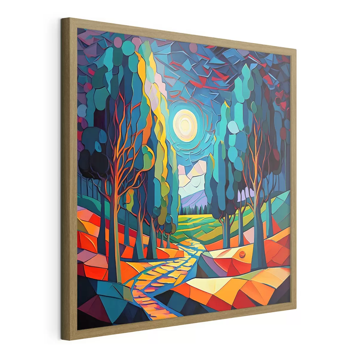 Poster Aquarell-Pfad f38054