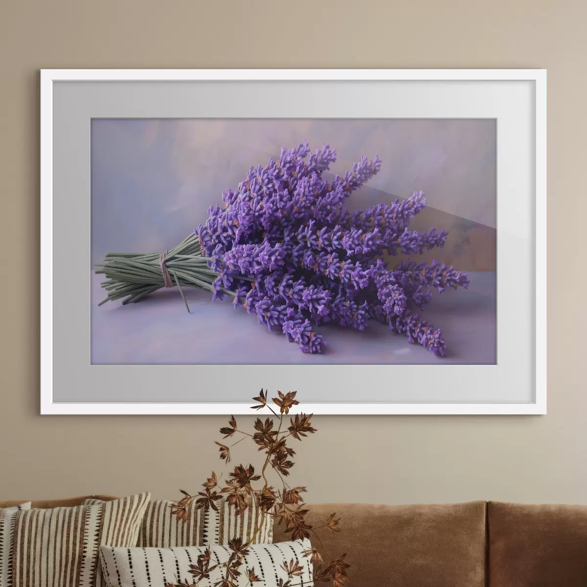 Poster Bunter Lavendel f38083