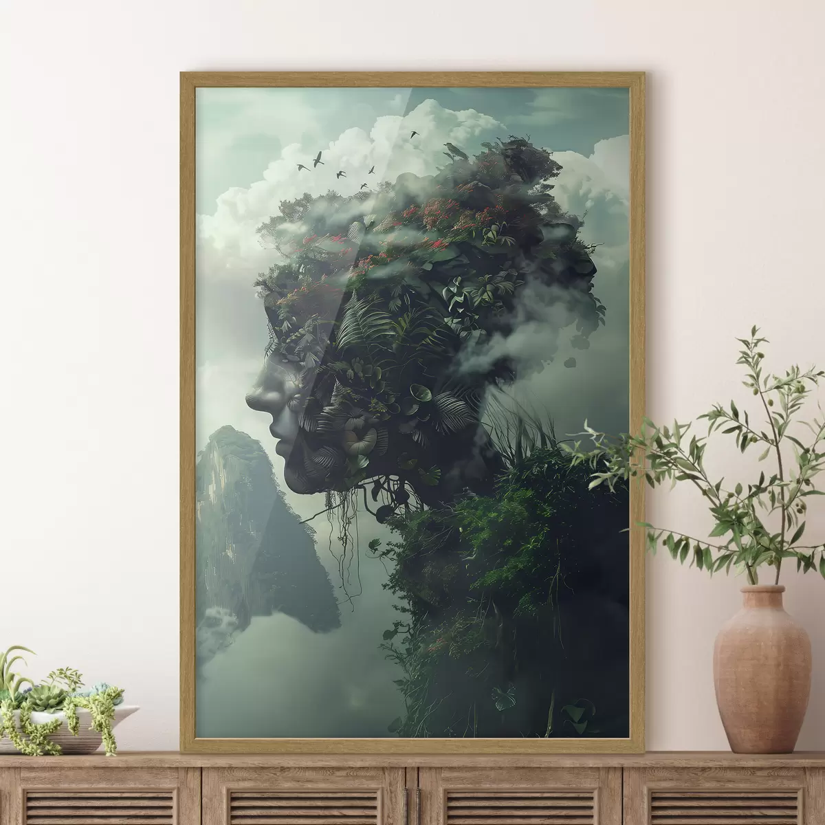 Poster Gesichter in den Bergen f38262