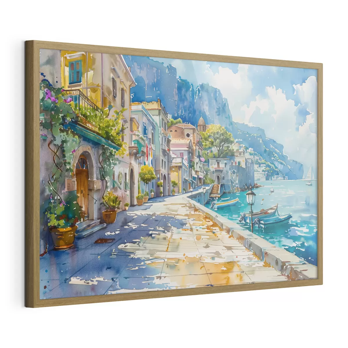 Poster Damm am Meer f38449