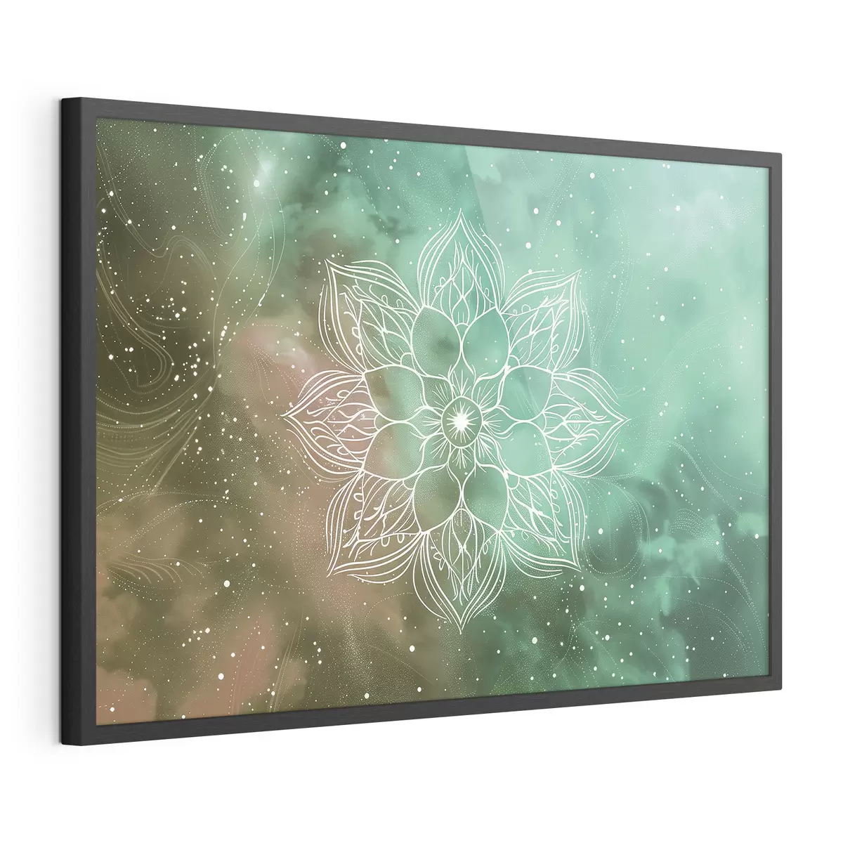 Poster Mandala grüner Ruhe f38530