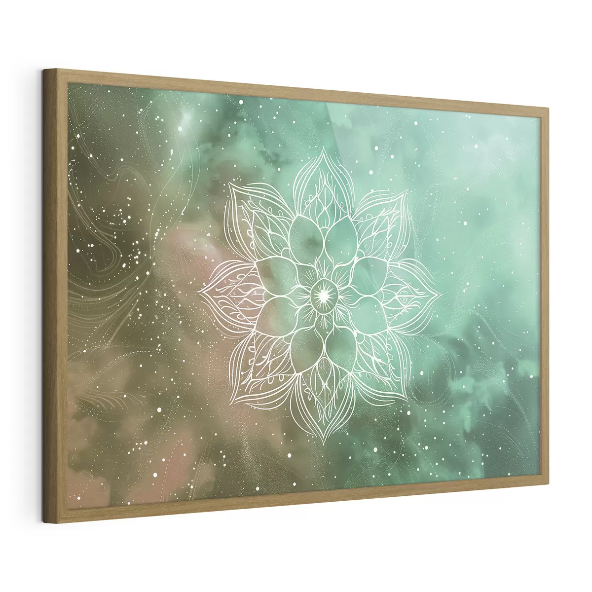 Poster Mandala grüner Ruhe f38530