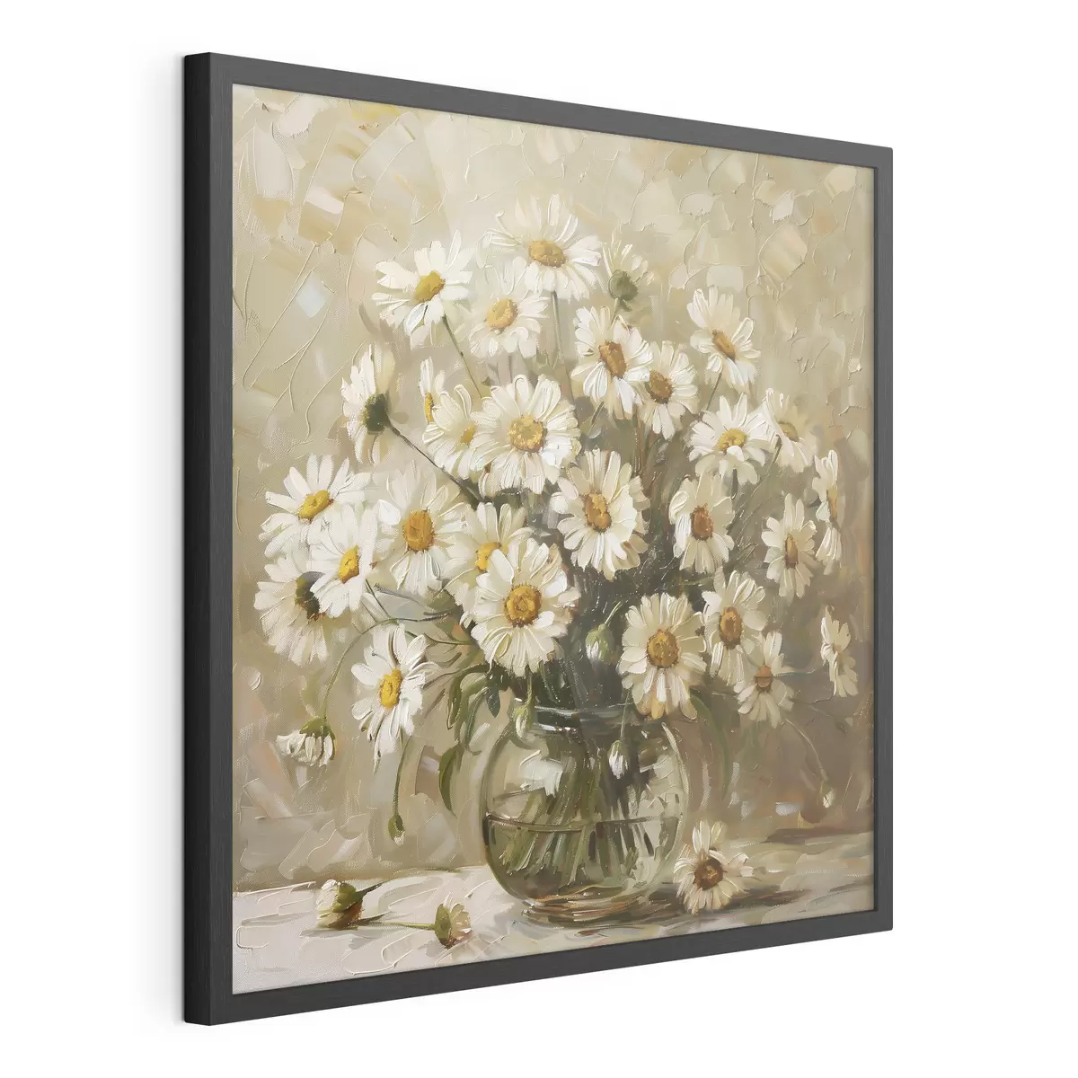 Poster Strauß Gänseblümchen in einer Vase f38647
