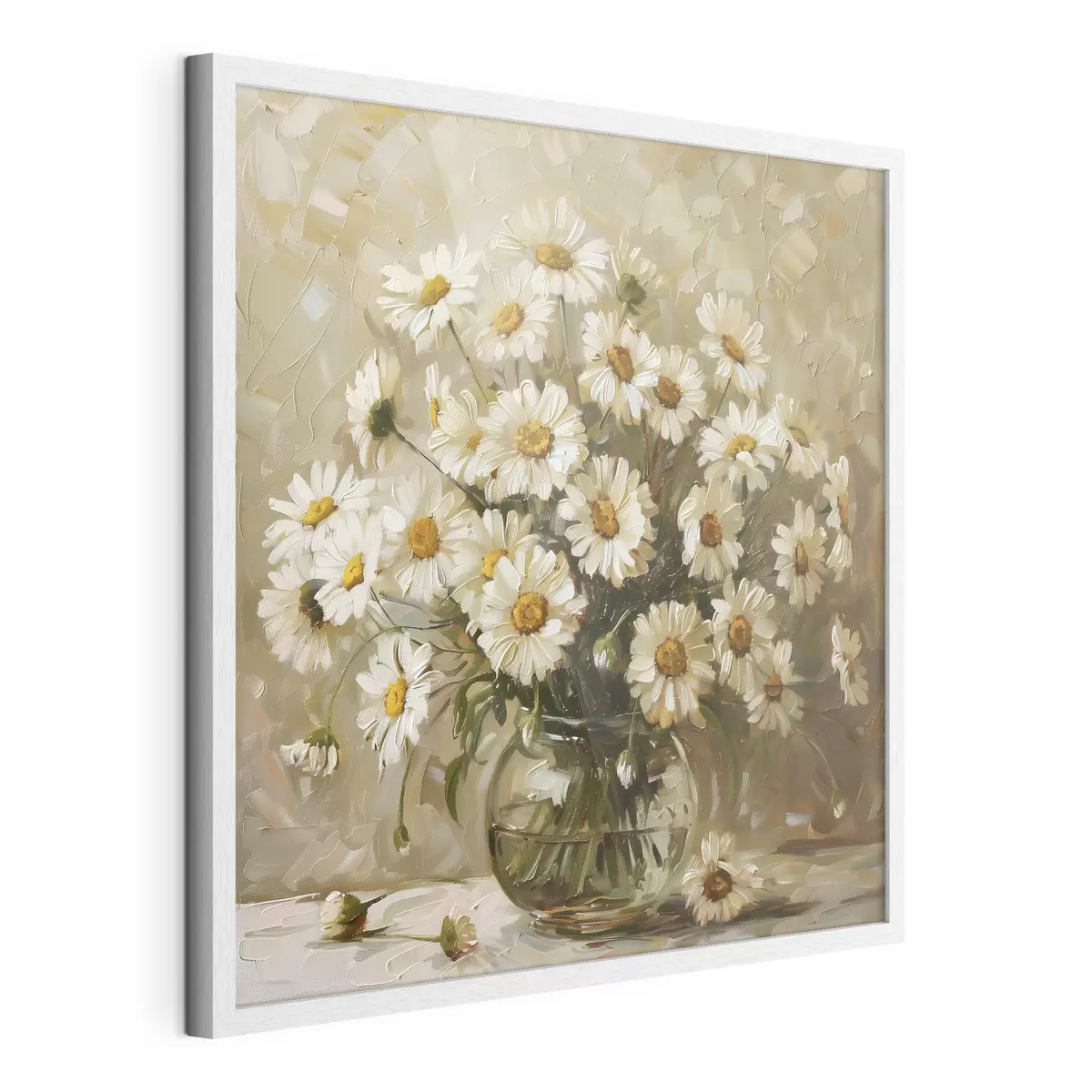 Poster Strauß Gänseblümchen in einer Vase f38647