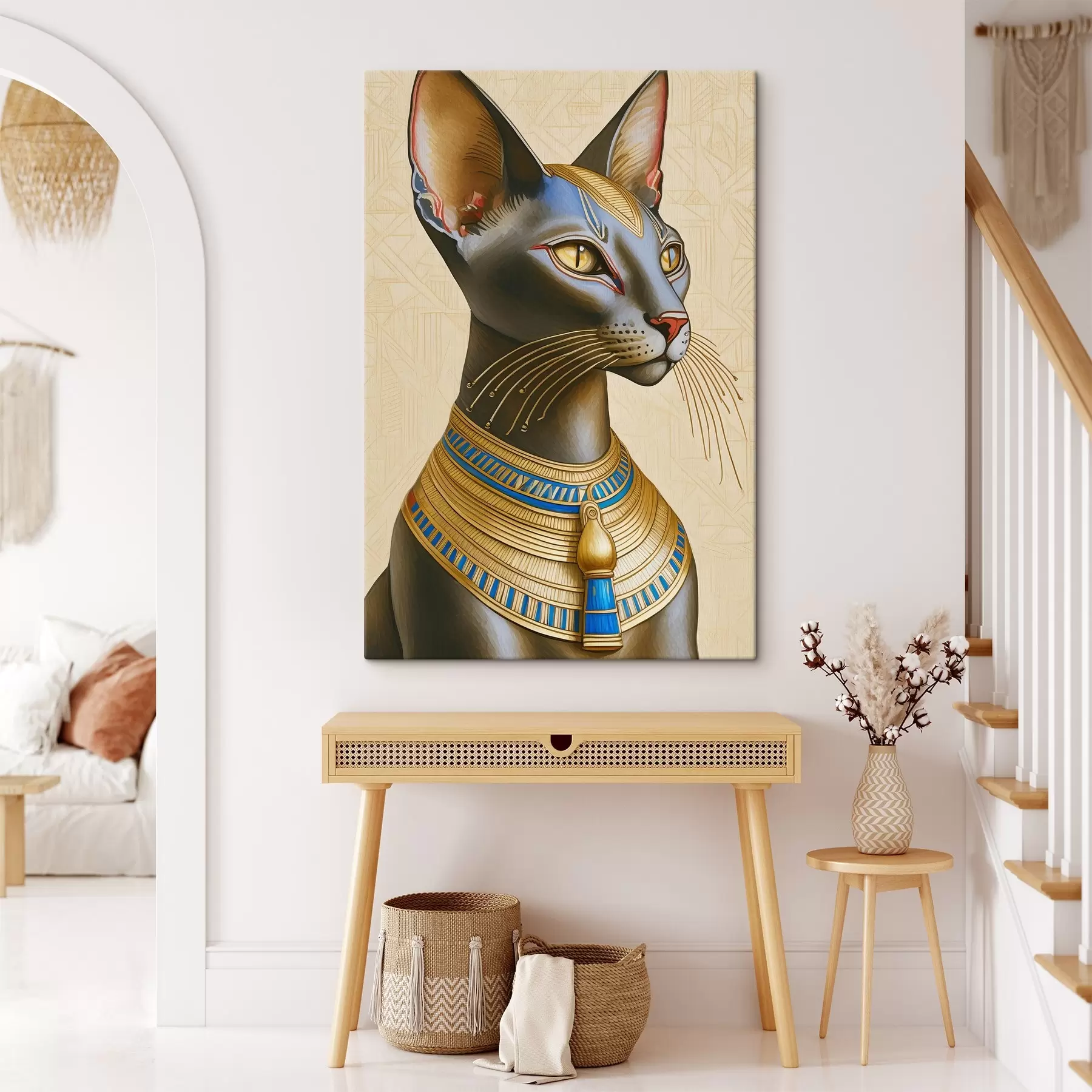 Fototapete Bastet, ägyptische Göttin, Katze im Profil s38725