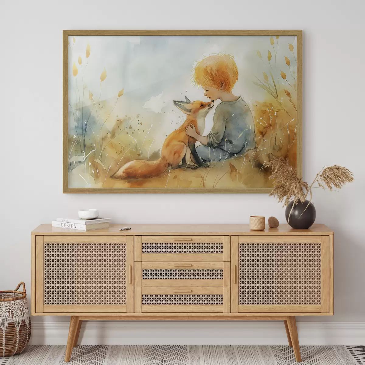 Poster Der kleine Prinz mit dem Fuchs f38790