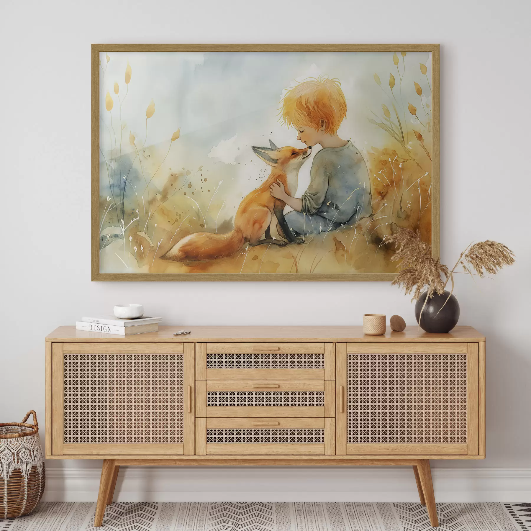 Fototapete Der kleine Prinz und der Fuchs f38790