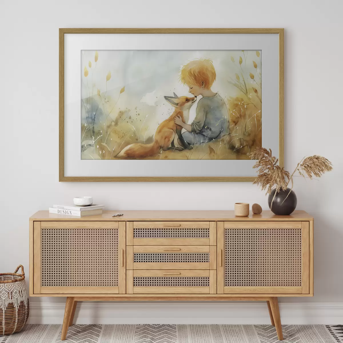Poster Der kleine Prinz mit dem Fuchs f38790