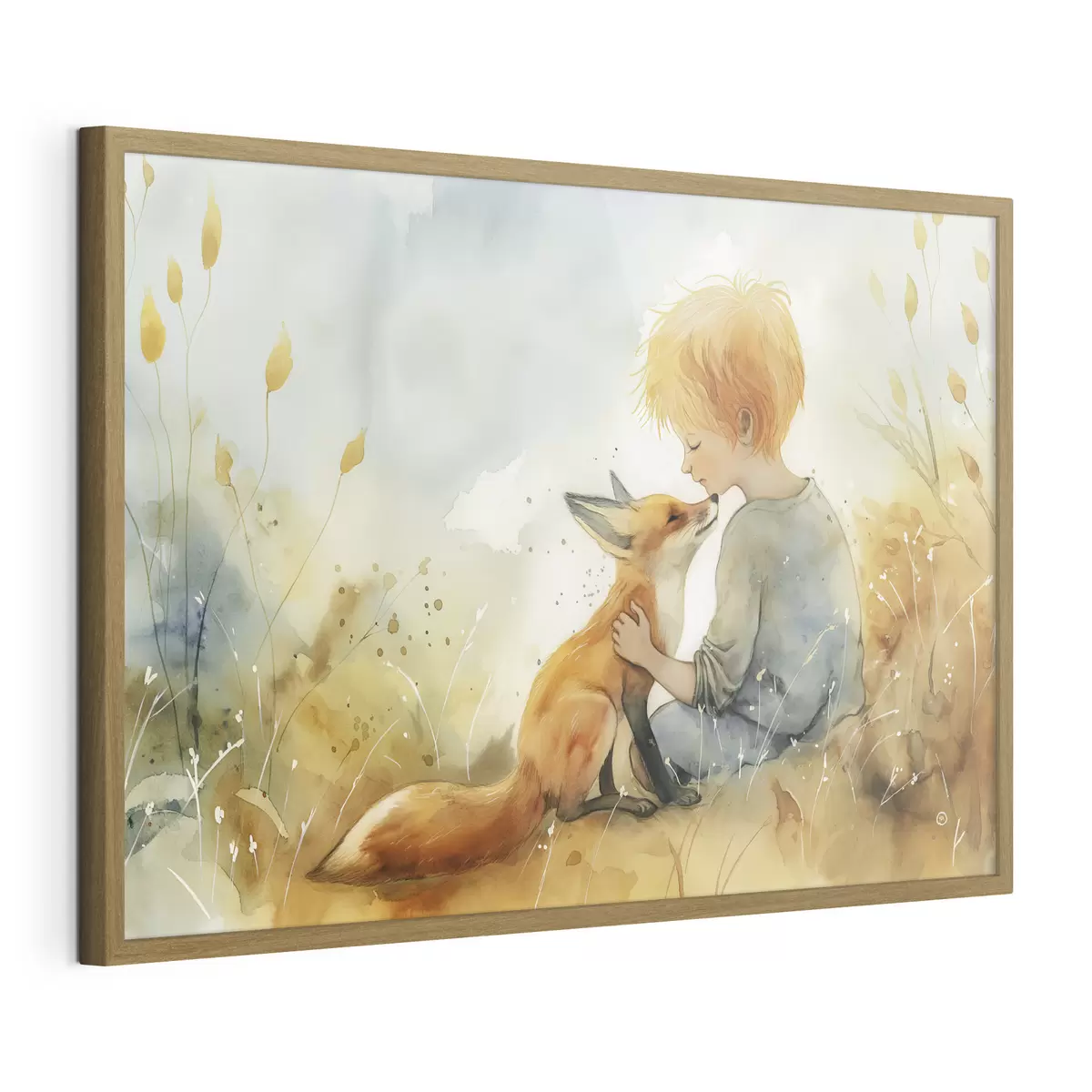 Poster Der kleine Prinz mit dem Fuchs f38790