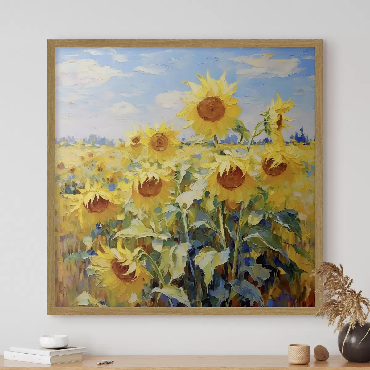 Poster Die Sonne wächst im Feld f38953