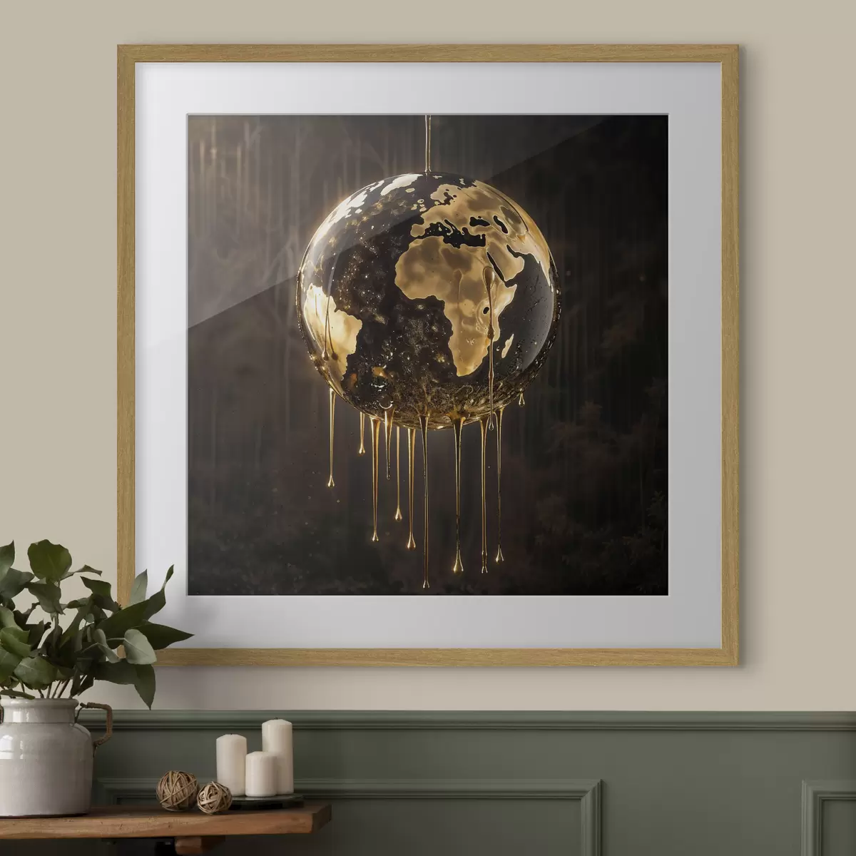 Poster Welt und Leuchten f38983