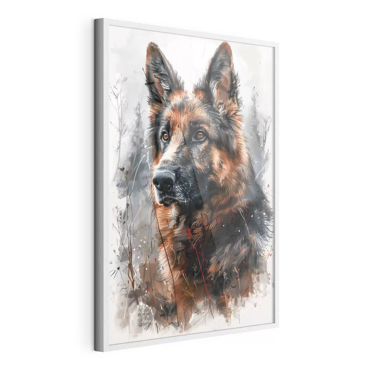 Poster Porträt eines Deutschen Schäferhundes f38995