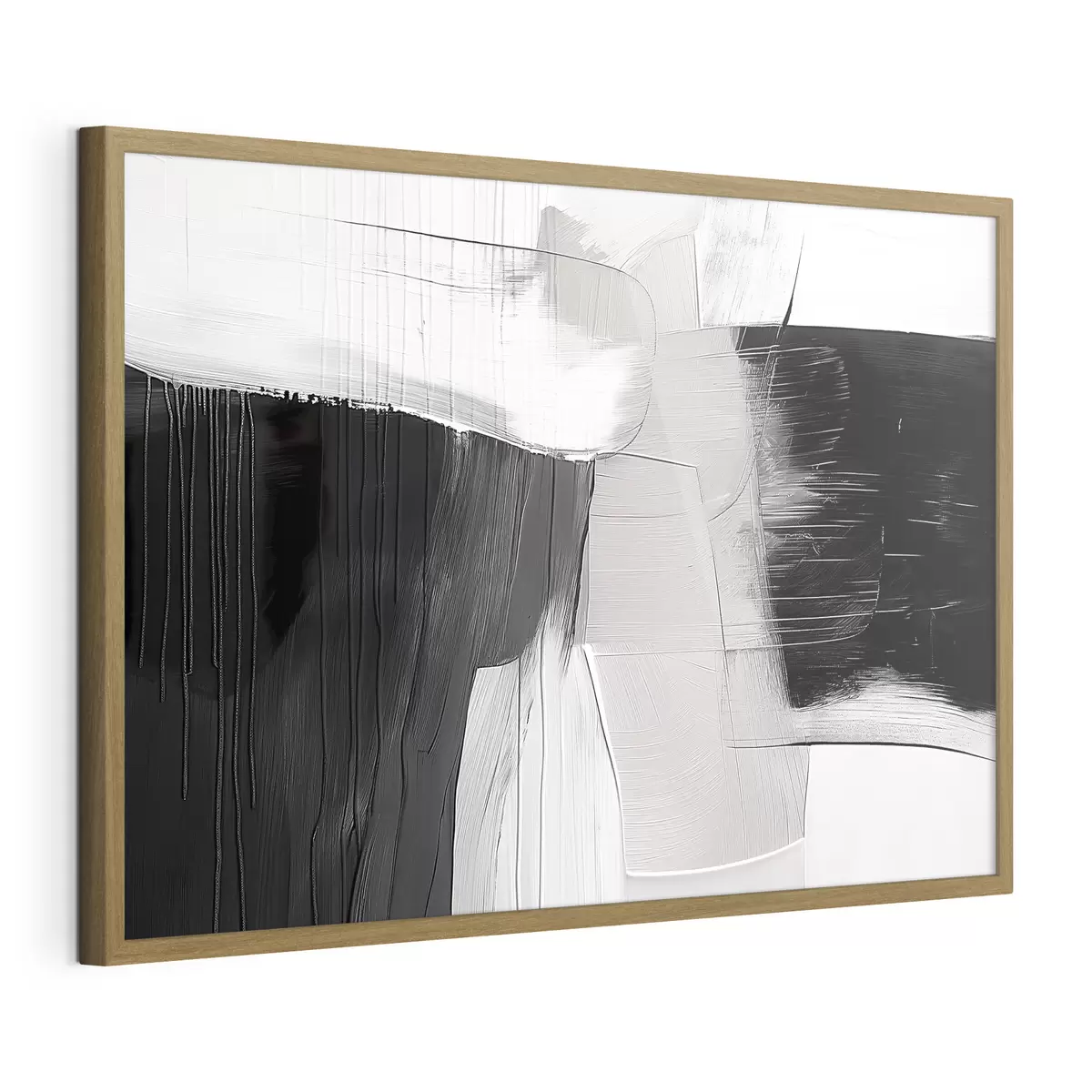 Poster Graue und beige Abstraktion f39015