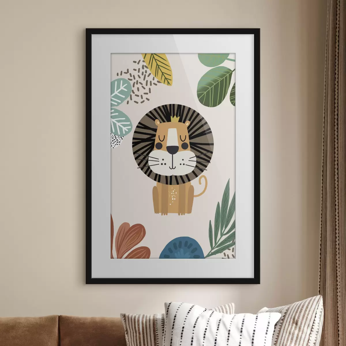 Poster Löwe und Traum f39095