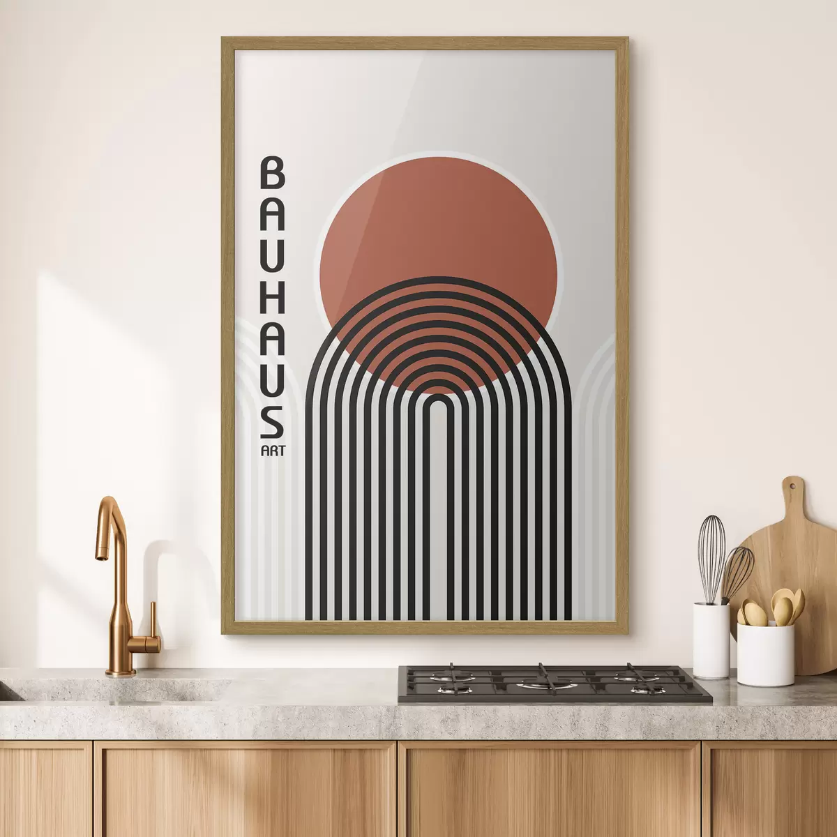 Poster Geometrische Abstraktion des Bauhauses f39261
