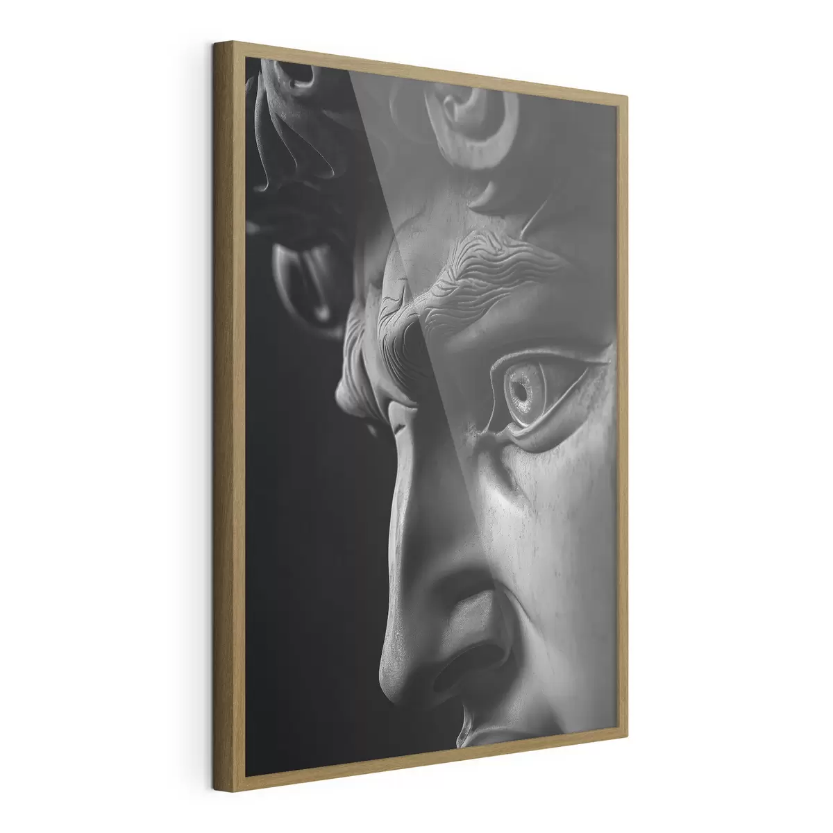 Poster Nahaufnahmeporträt von David im Profil f26124