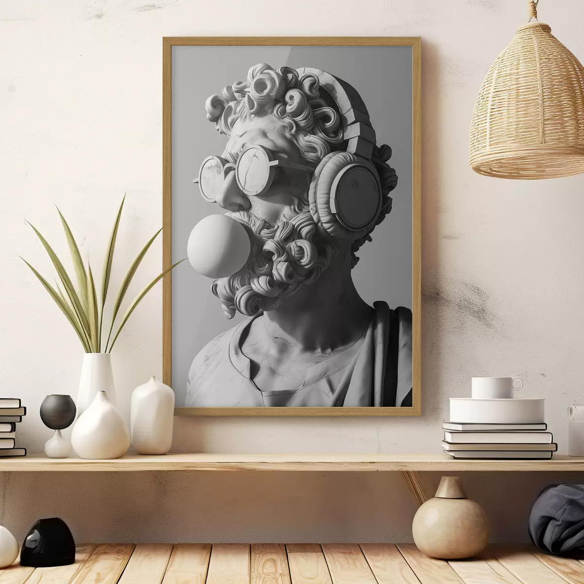 Poster Moderne Skulptur des Zeus f26130