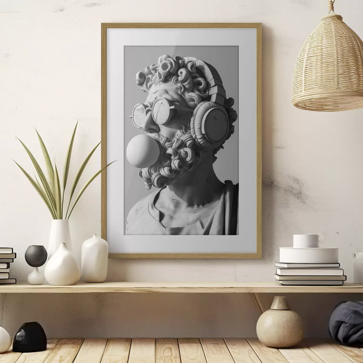 Poster Moderne Skulptur des Zeus f26130