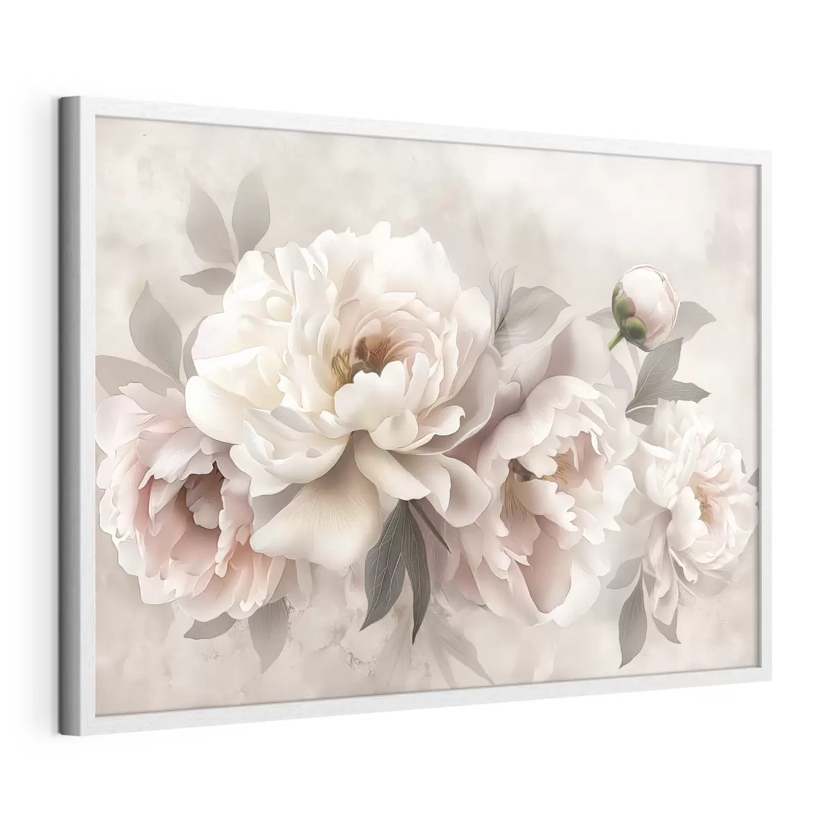 Poster Zweig mit rosa Pfingstrosen f39324