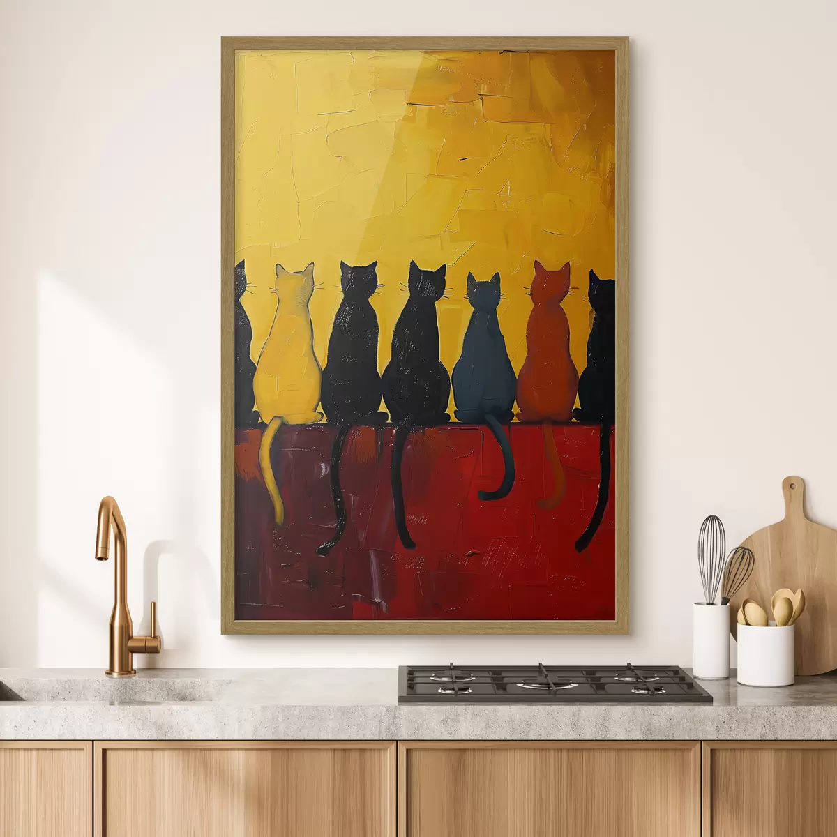 Poster Katzen in Farben f39309