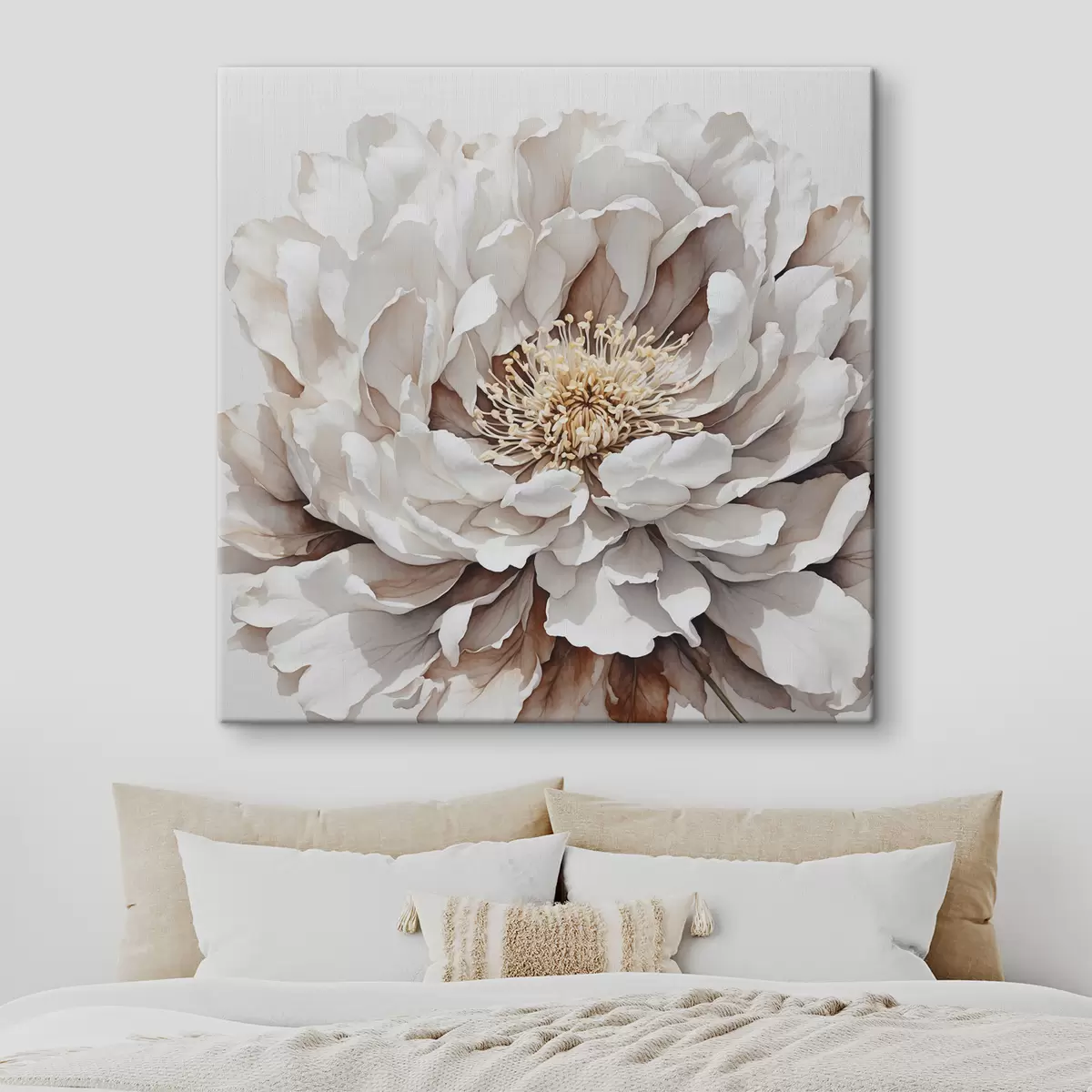 Fototapete Weiße Blume Nahaufnahme s39178