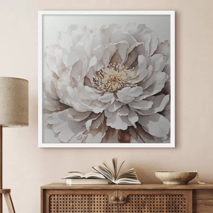 Fototapete Nahaufnahme einer weißen Blume f39178