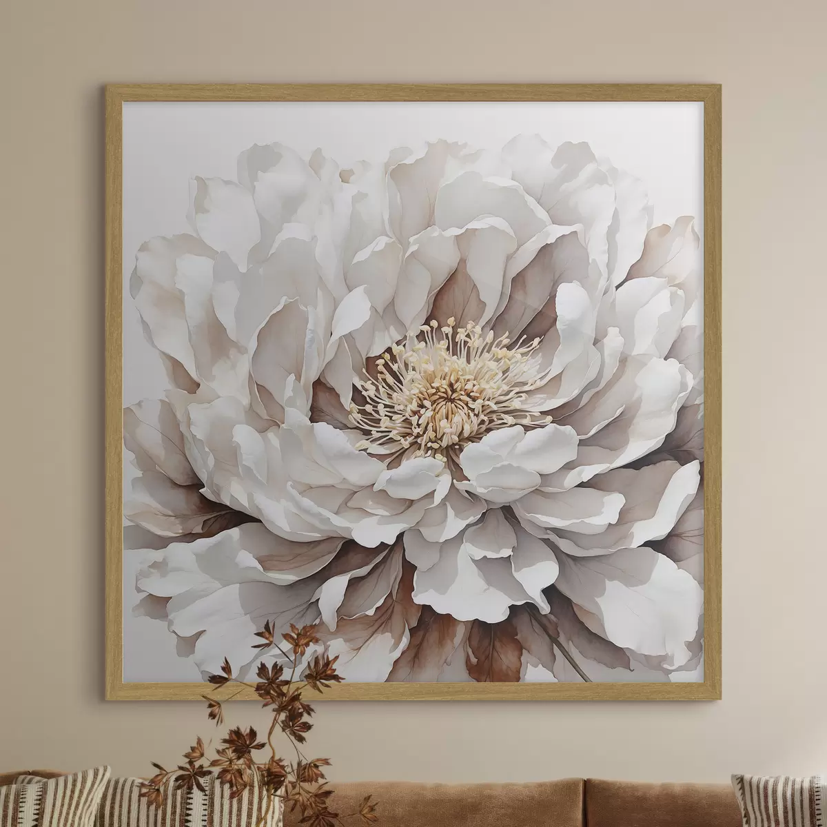 Poster Nahaufnahme einer weißen Blume f39178