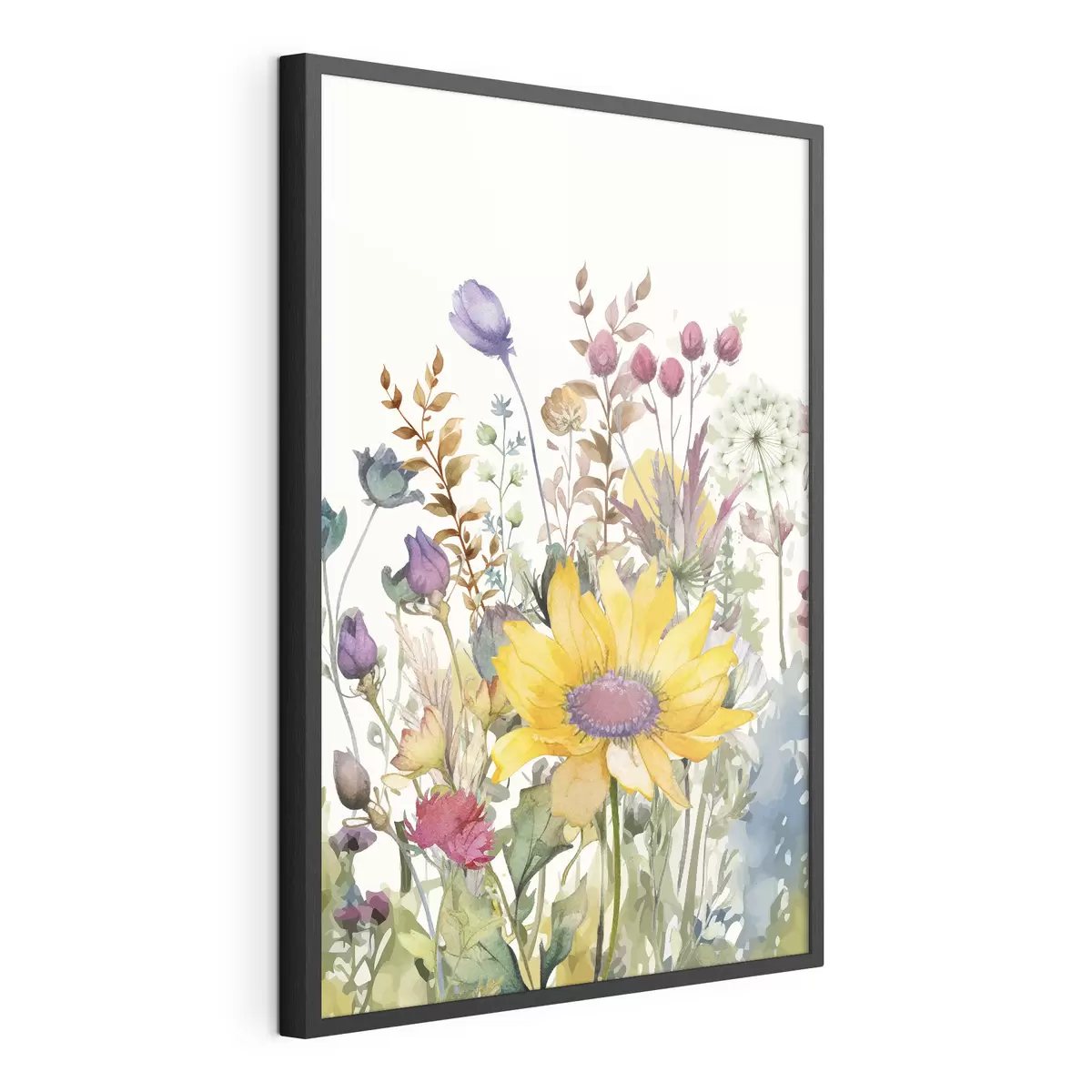 Poster Aquarell wilde Blumen f39339