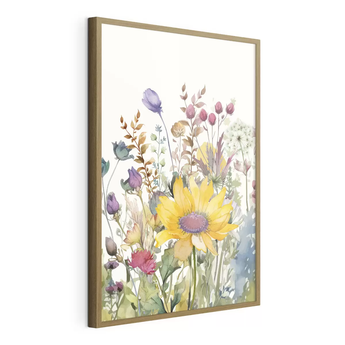 Poster Aquarell wilde Blumen f39339