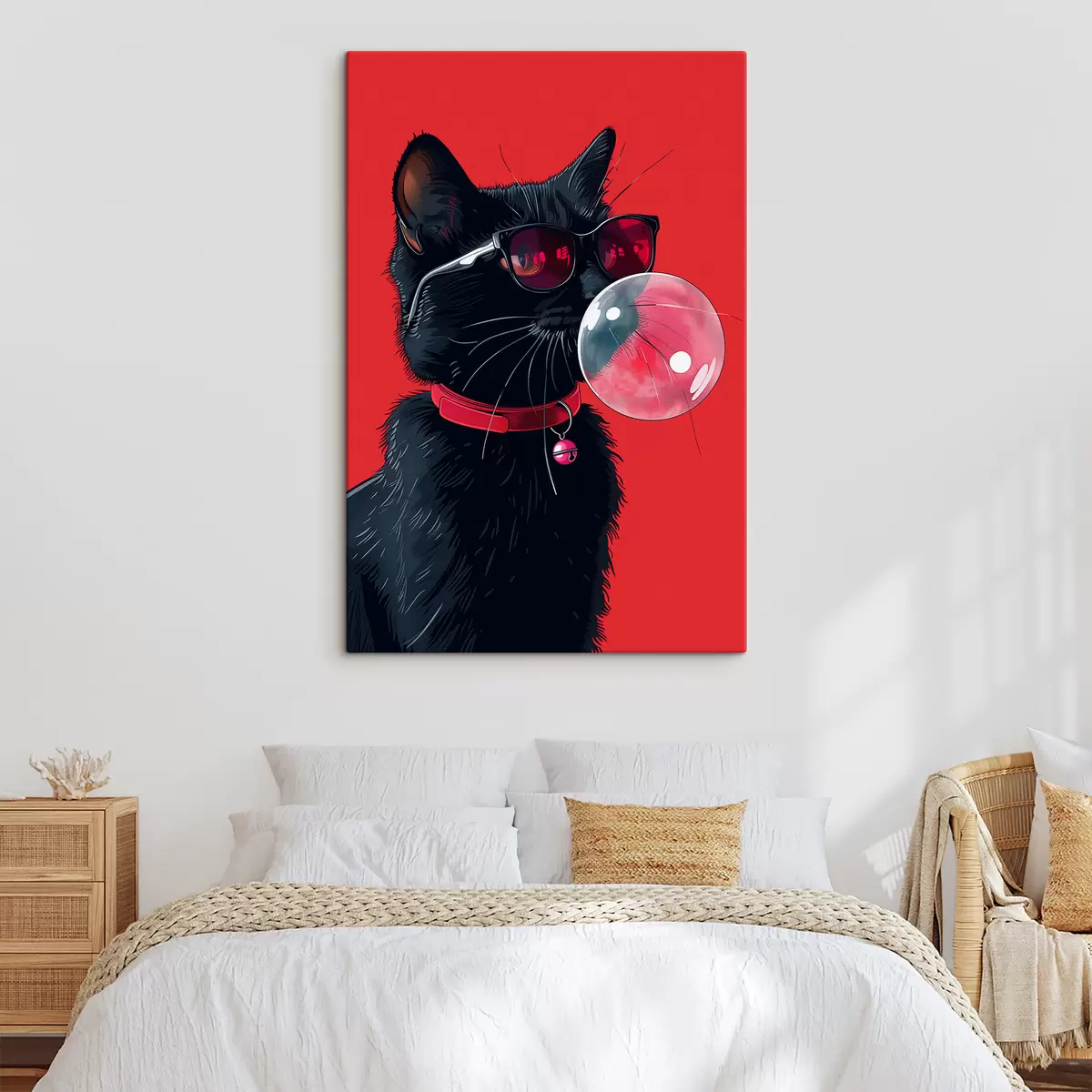 Fototapete Süße schwarze Katze s39223