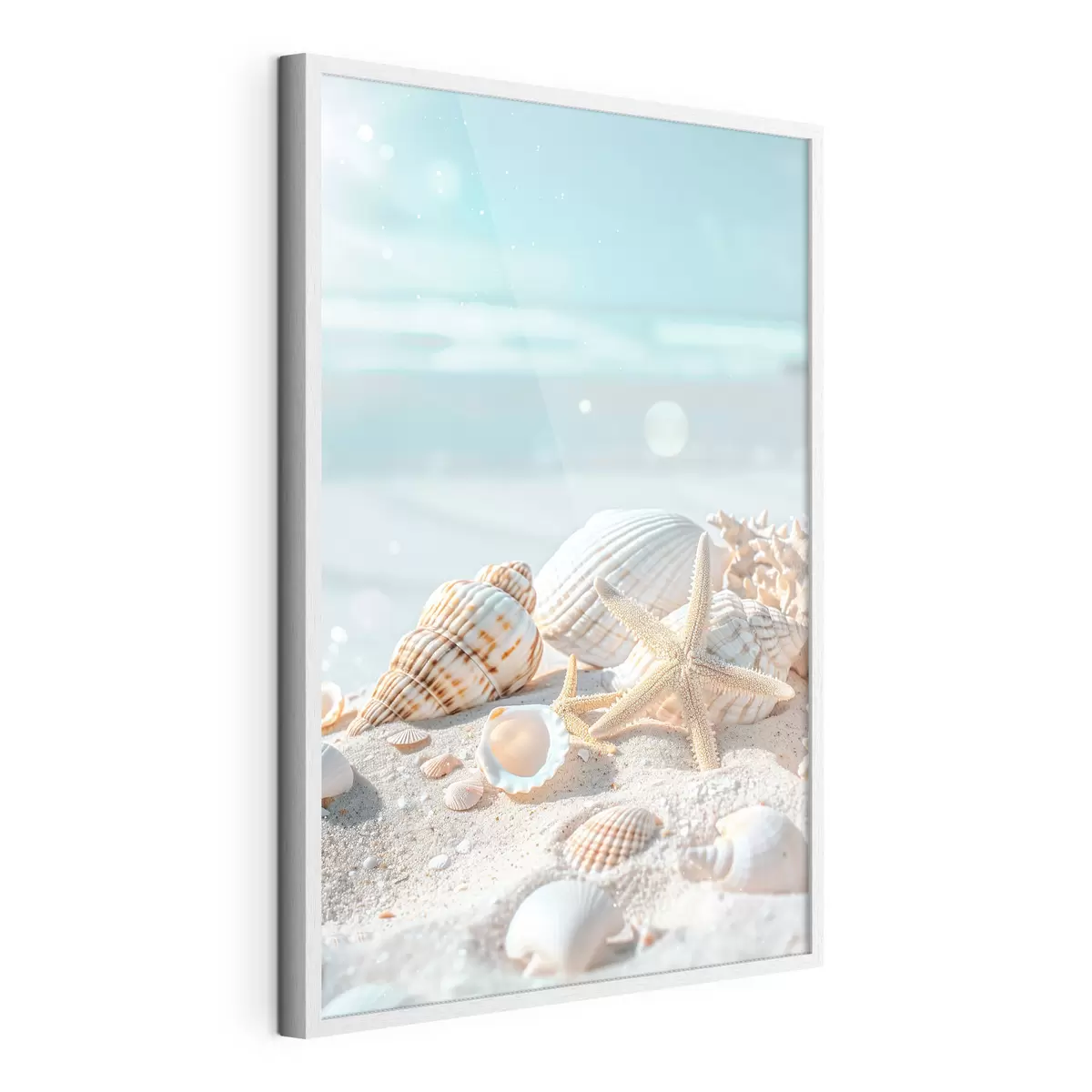 Poster Muscheln auf dem Sand f39221