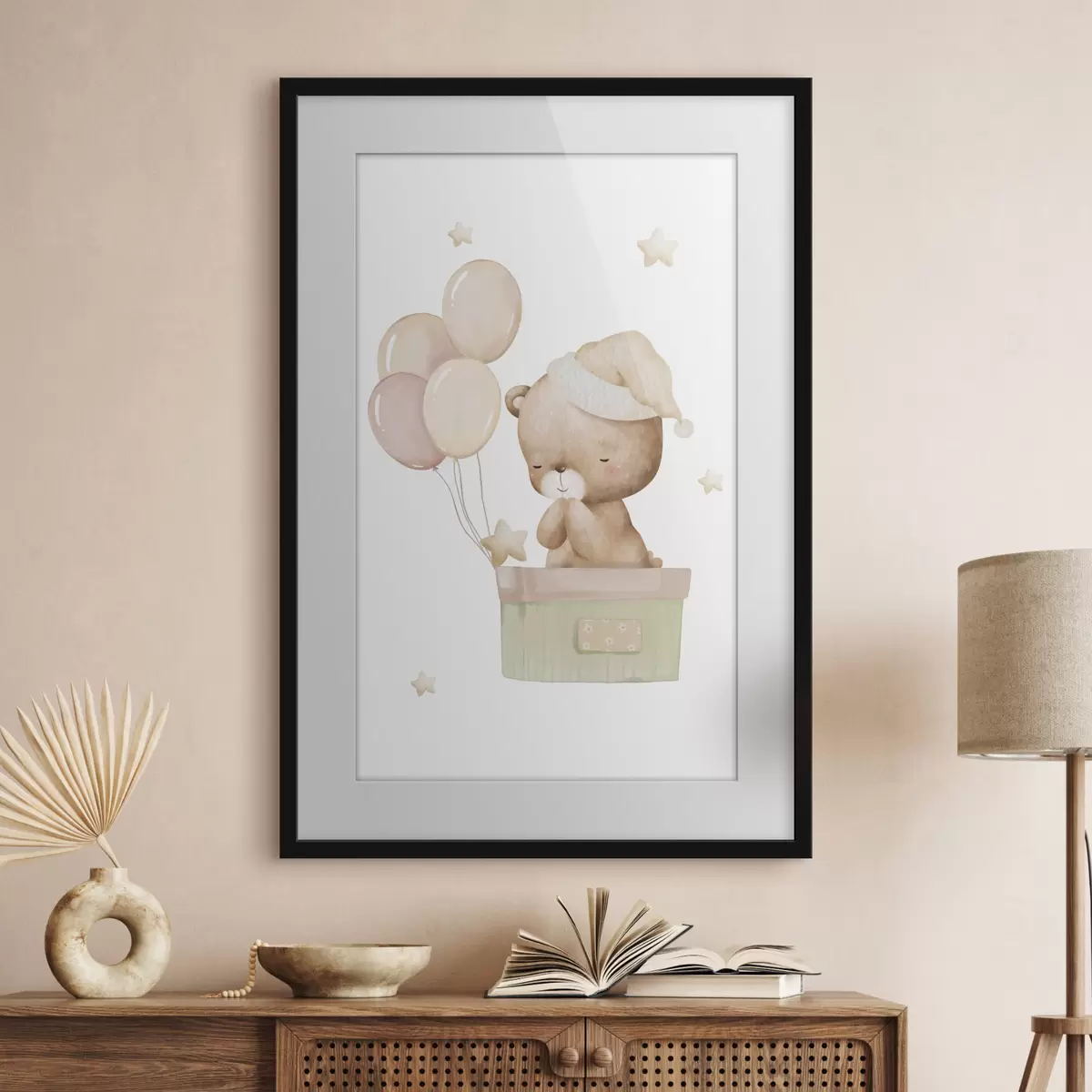 Poster Bärchen fliegt zu den Sternen f37918