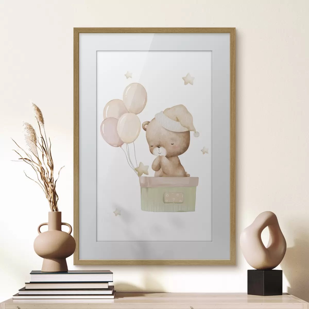 Poster Bärchen fliegt zu den Sternen f37918