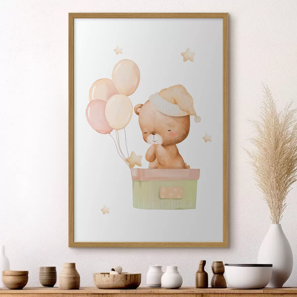 Poster Bärchen fliegt zu den Sternen f37918
