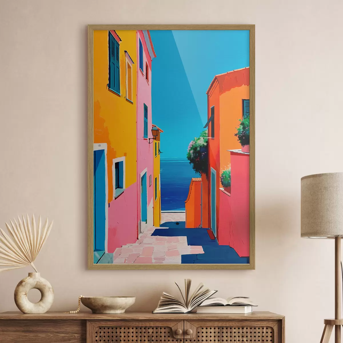 Poster Straße zum Meer f39582