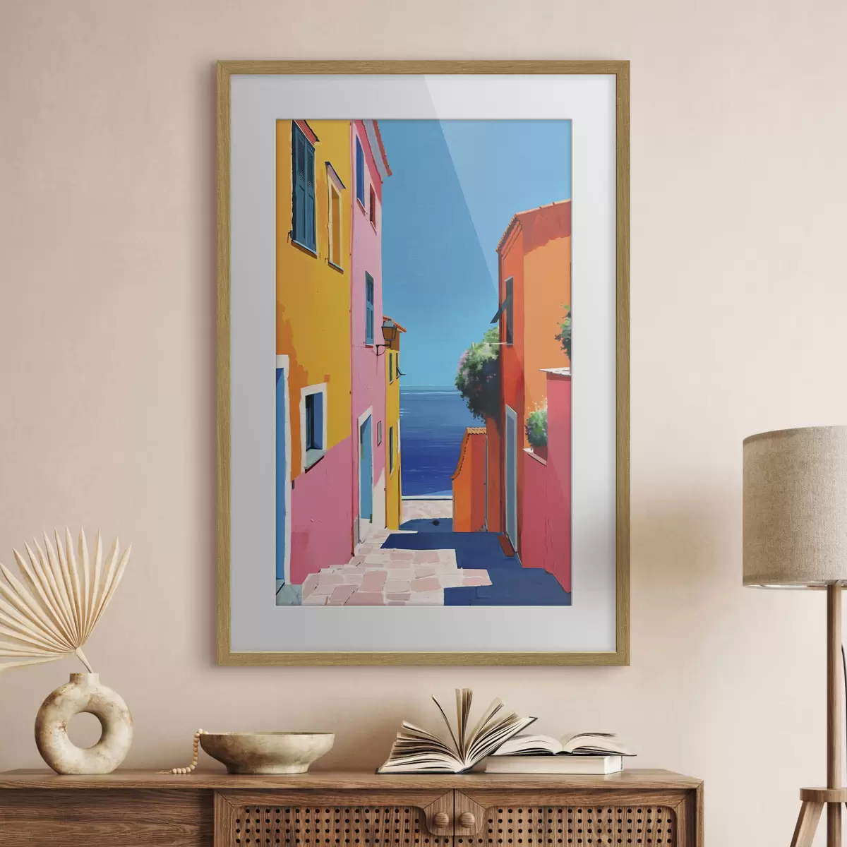 Poster Straße zum Meer f39582