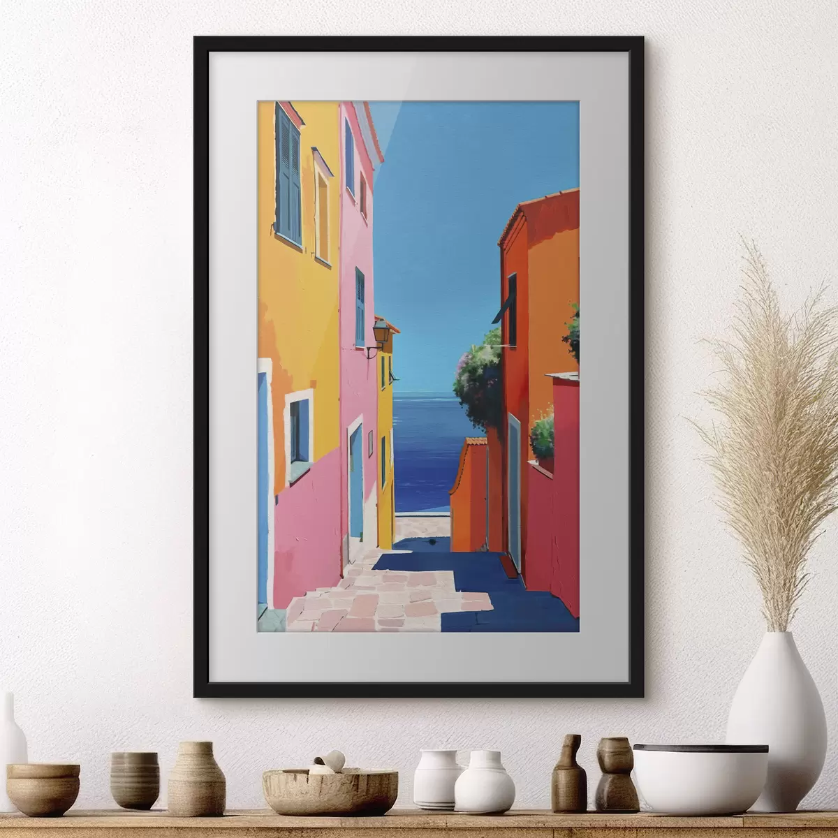 Poster Straße zum Meer f39582