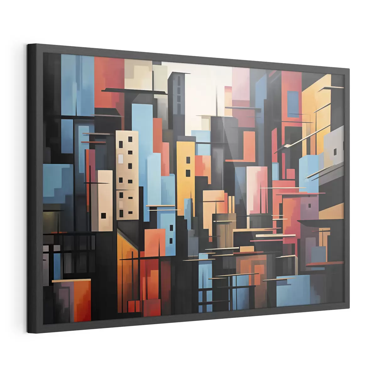 Poster Geometrische Abstraktion der Stadt f39716