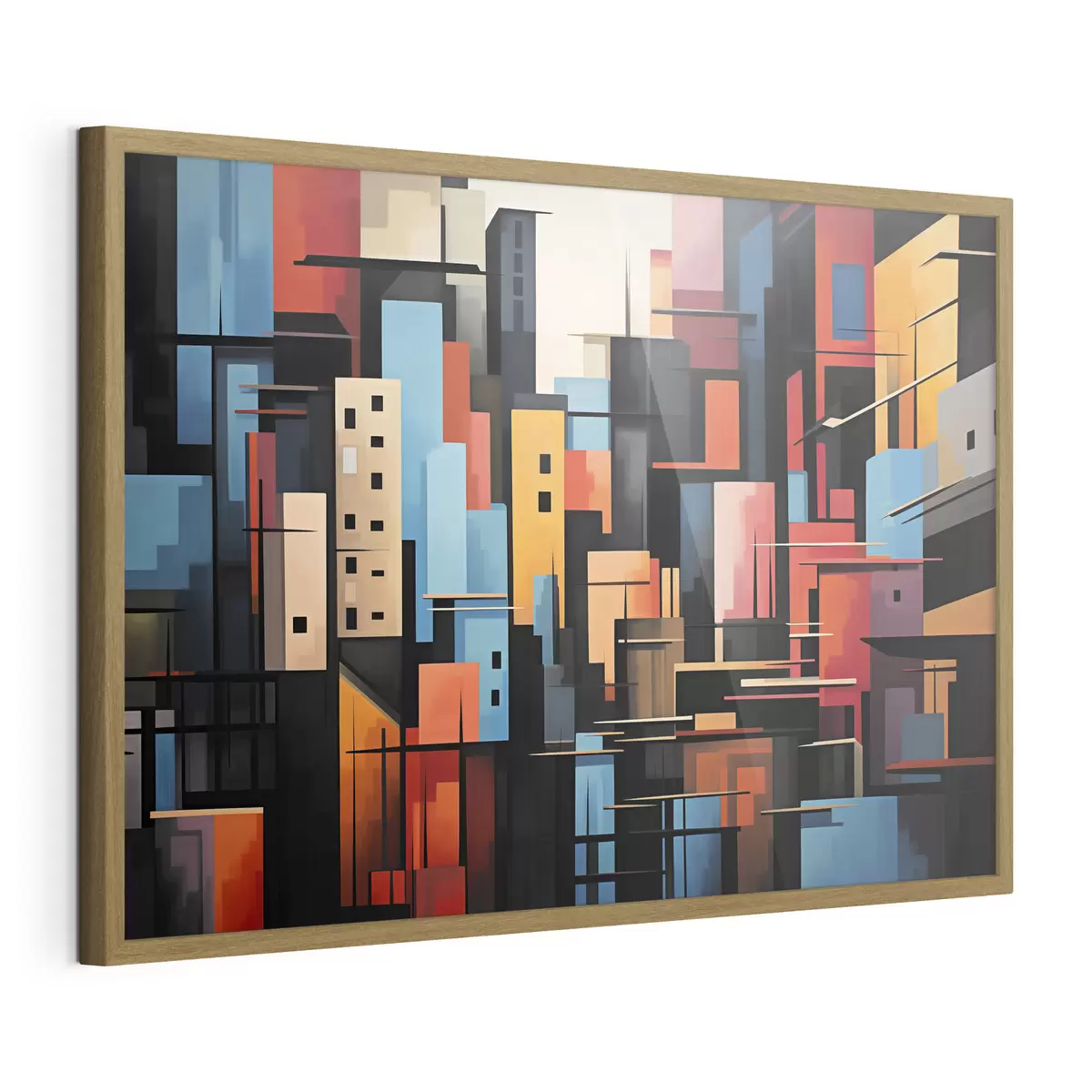 Poster Geometrische Abstraktion der Stadt f39716