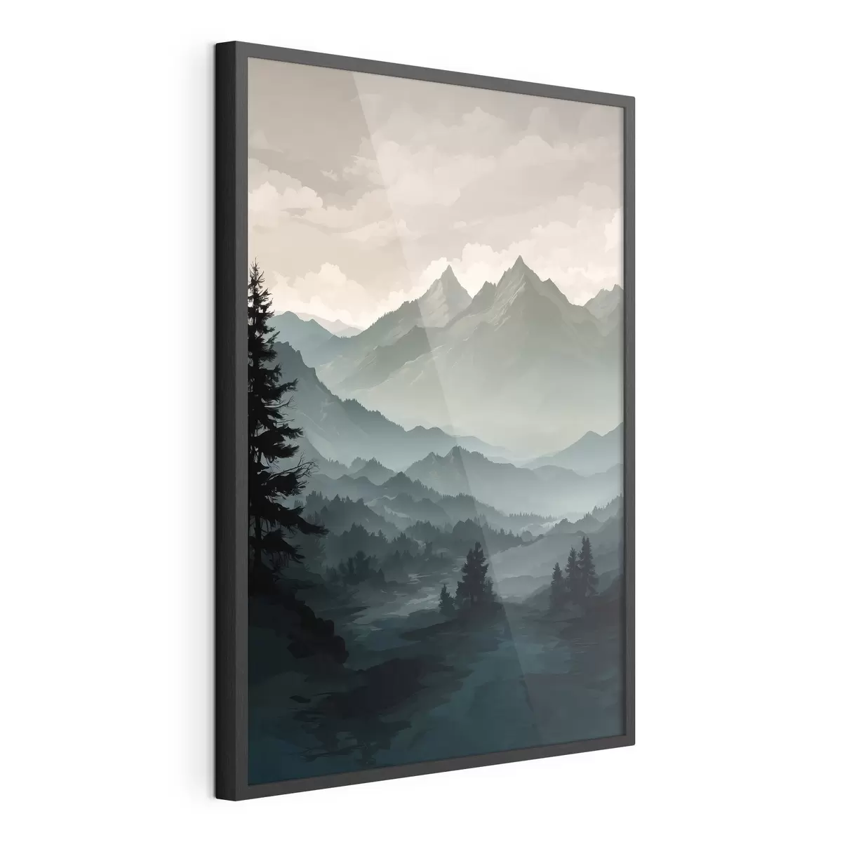Poster Blick auf die Berge f39587