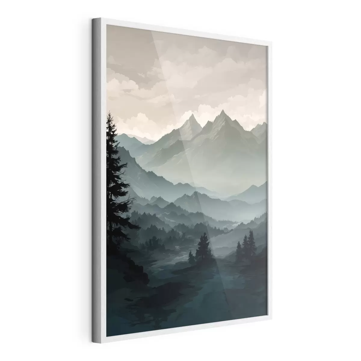 Poster Blick auf die Berge f39587