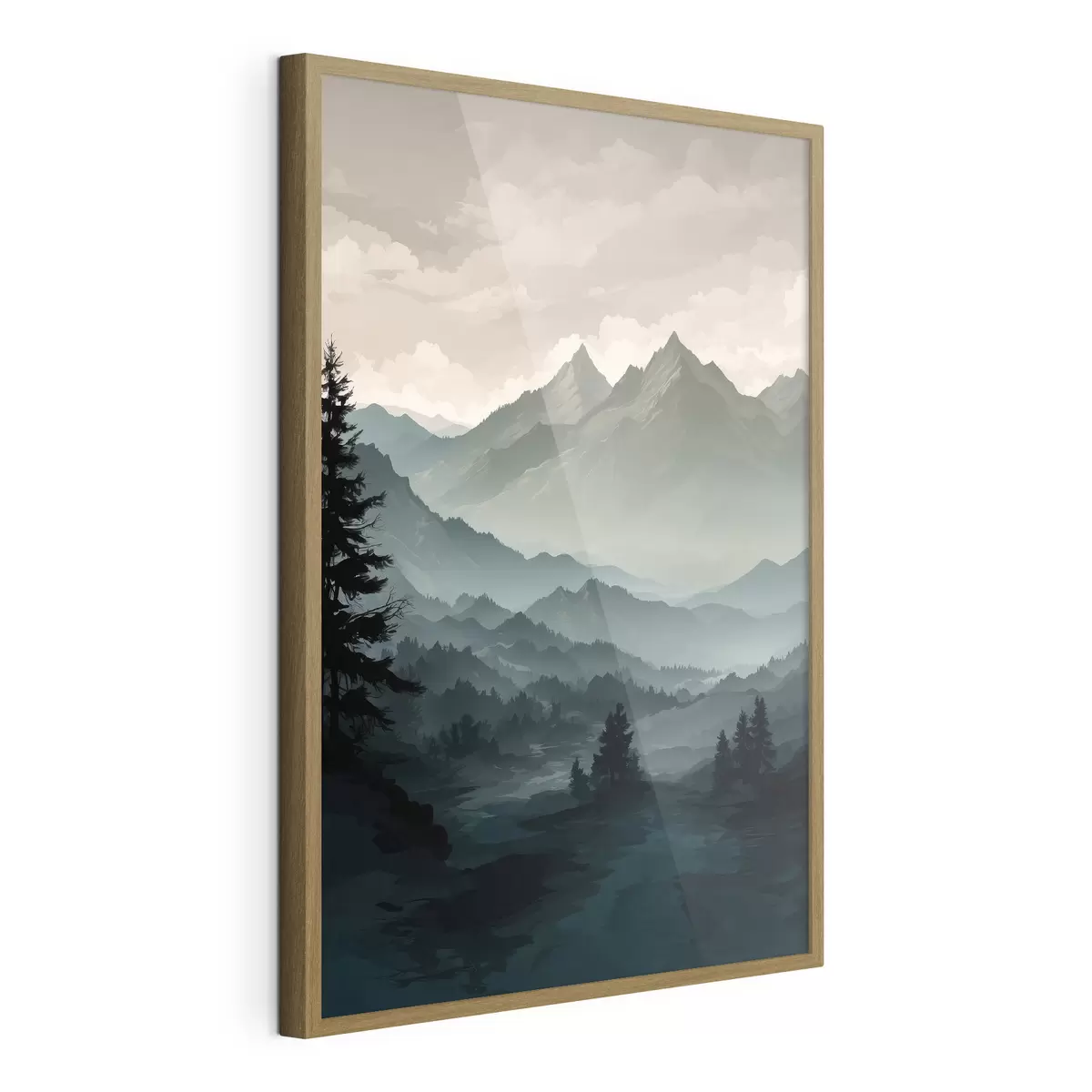 Poster Blick auf die Berge f39587