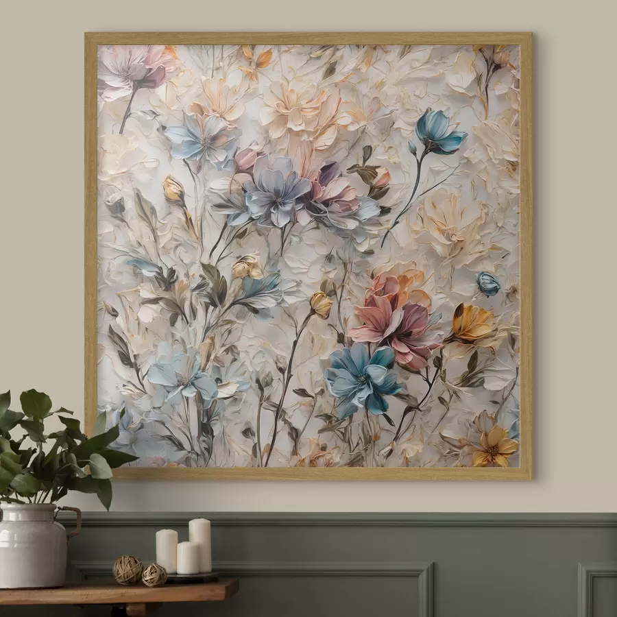 Fototapete Abstrakte Blumen und Blätter f39605