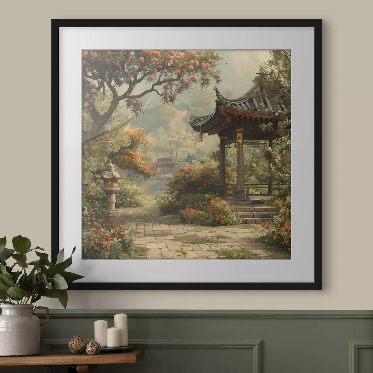 Poster Garten der langsamen Schritte f39772