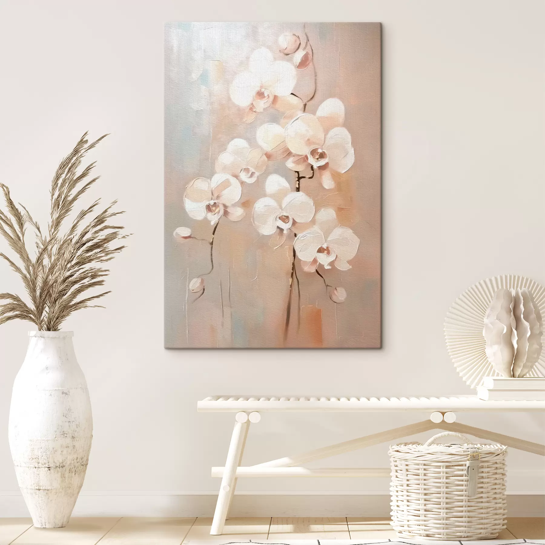 Fototapete Weiße Orchideenblüten s39842
