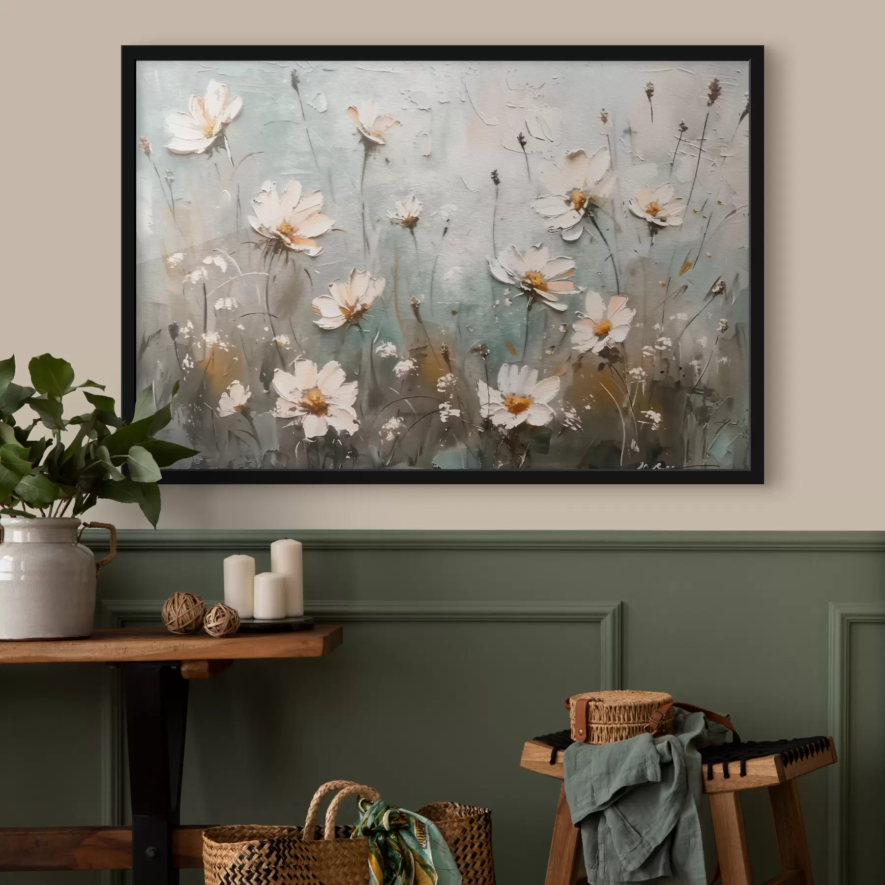 Fototapete Ein Feld voller Wildblumen f39834