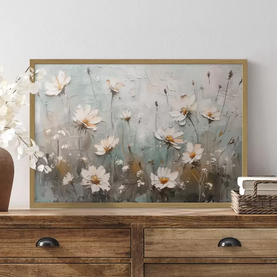 Fototapete Ein Feld voller Wildblumen f39834