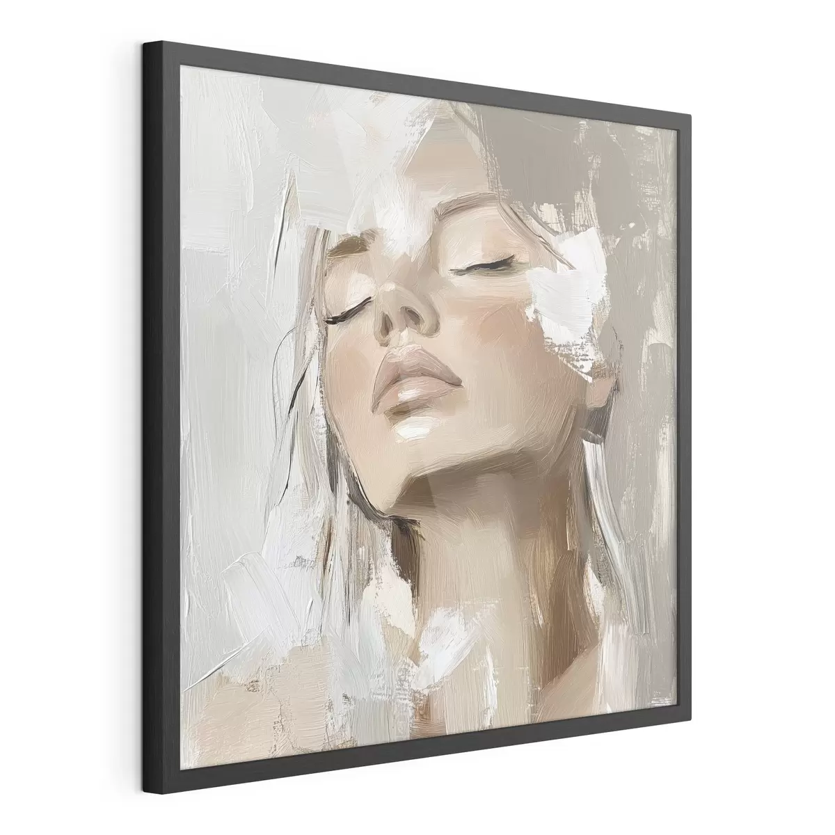 Poster Mädchen, Öl f39910