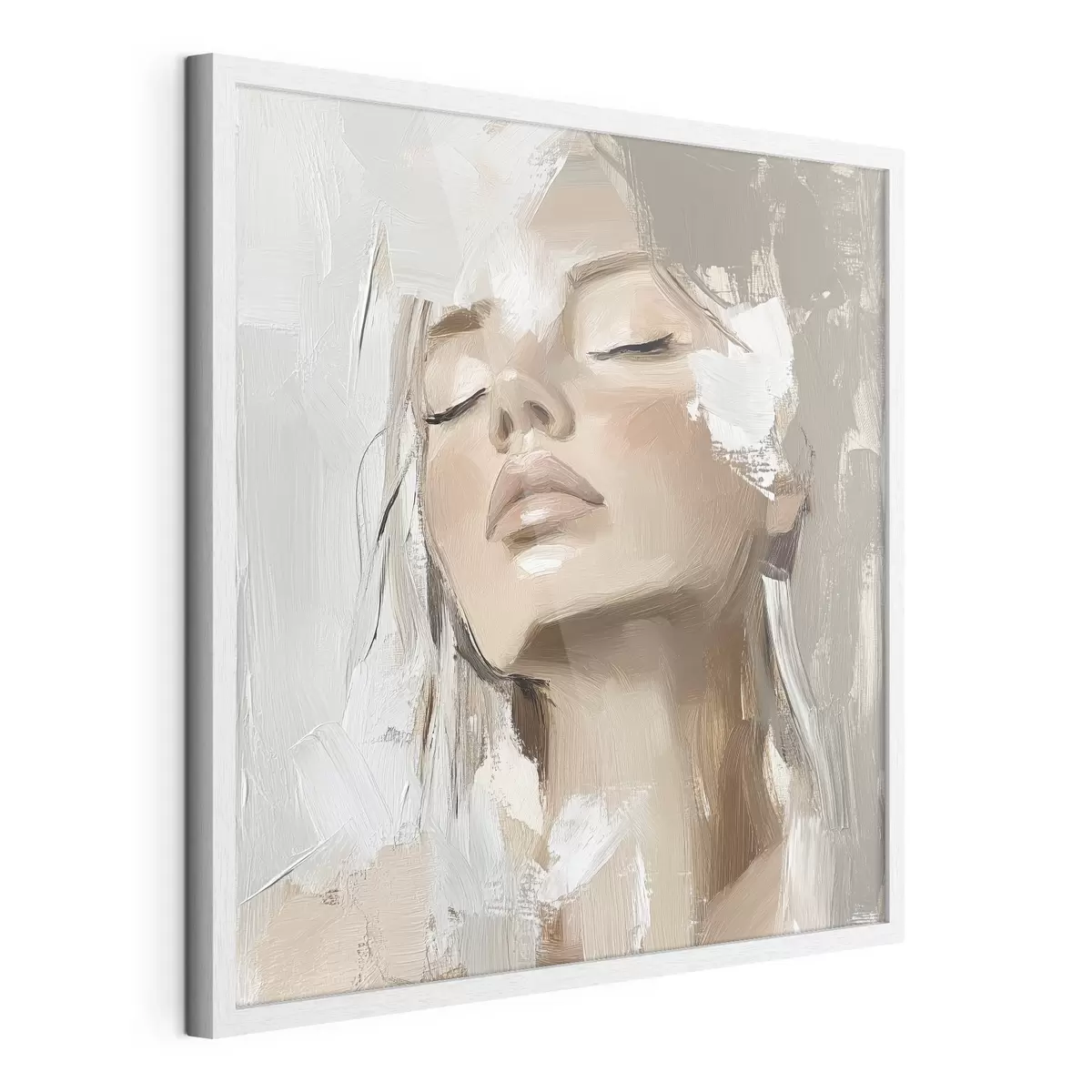 Poster Mädchen, Öl f39910